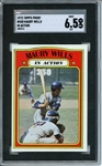 1972 Topps #438 Maury (Action) Wills 7 card progressive proof.